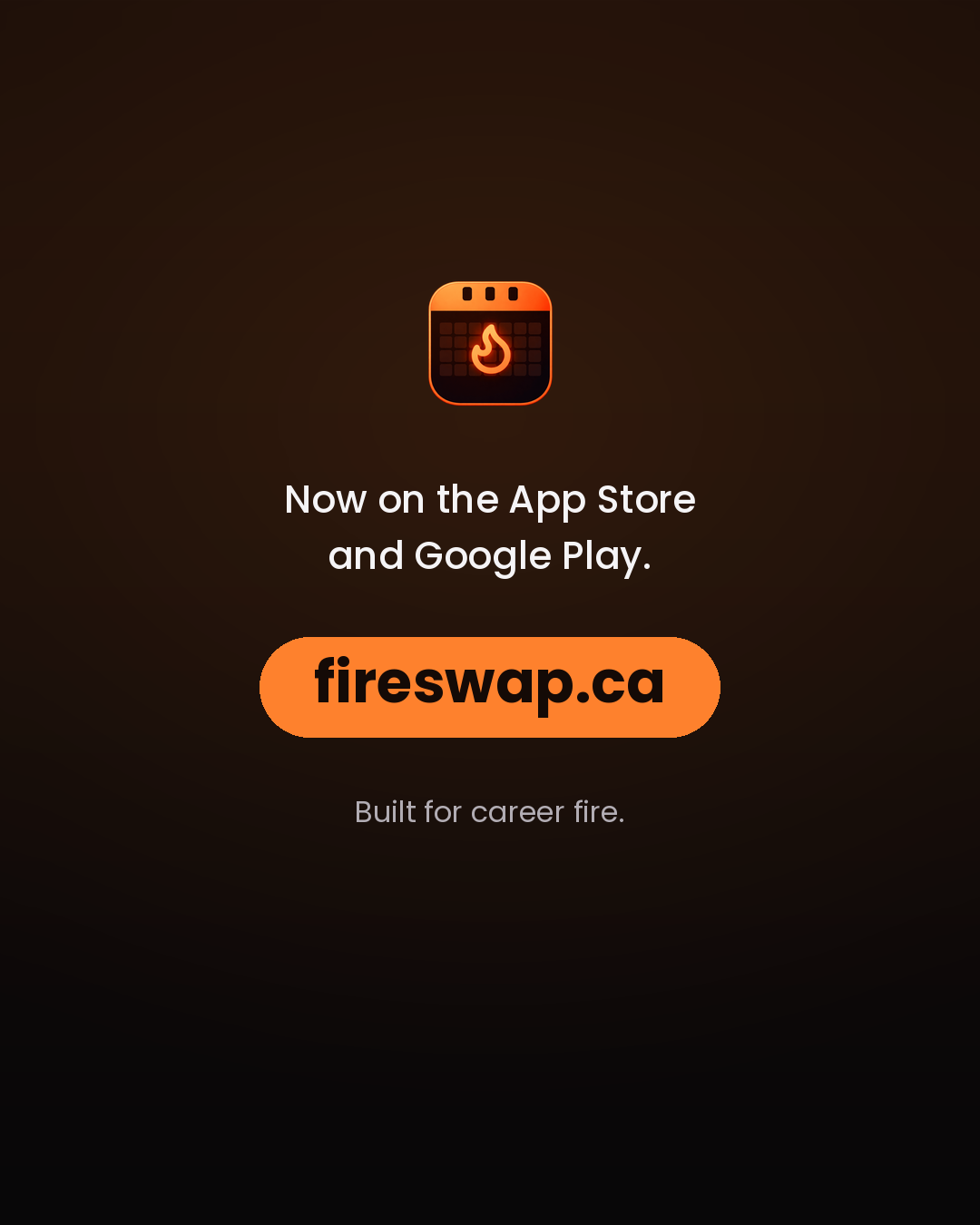 Now on the App Store and Google Play